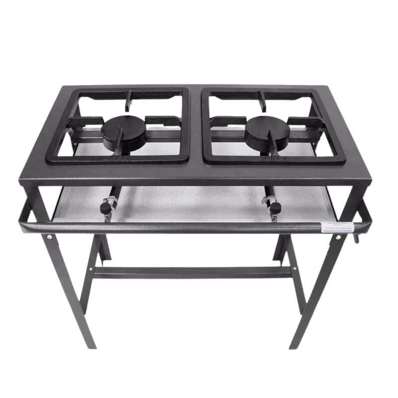 Fogao-Industrial-2-Bocas-Alta-Pressao-FE502-Metal-Brey
