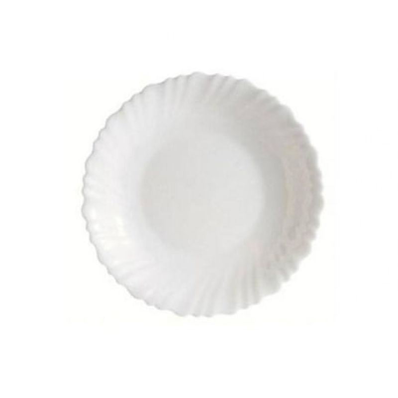 Prato-De-Vidro-Temperado-Raso-Feston-Branco-19cm---Luminarc