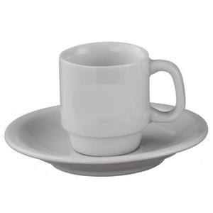 Xícara De Porcelana Com Pires Texas 65ml - Bot Art
