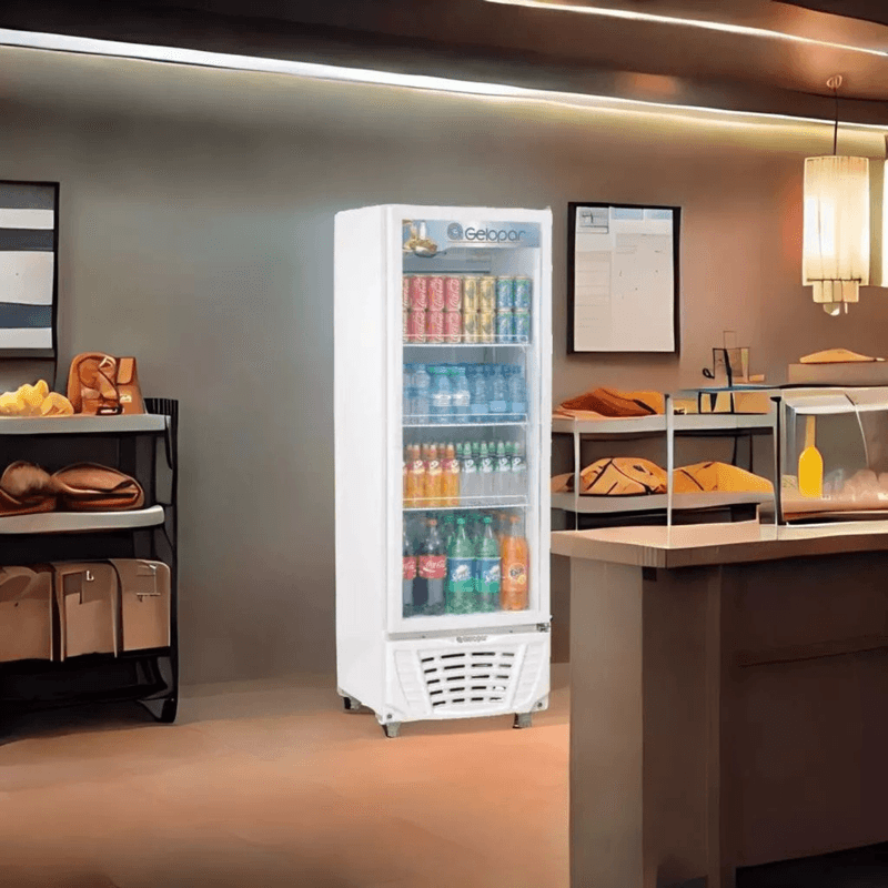 Expositor de bebidas Gelopar GPTU-40 Branco Refrigerador