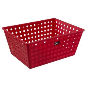 Cesta De Plástico Maxi Vermelho - Coza