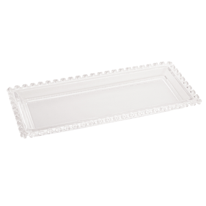 Travessa De Cristal Coração 30x13x3cm - Lyor
