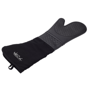 Luva De Silicone/Algodão 50cm Preto - Weck