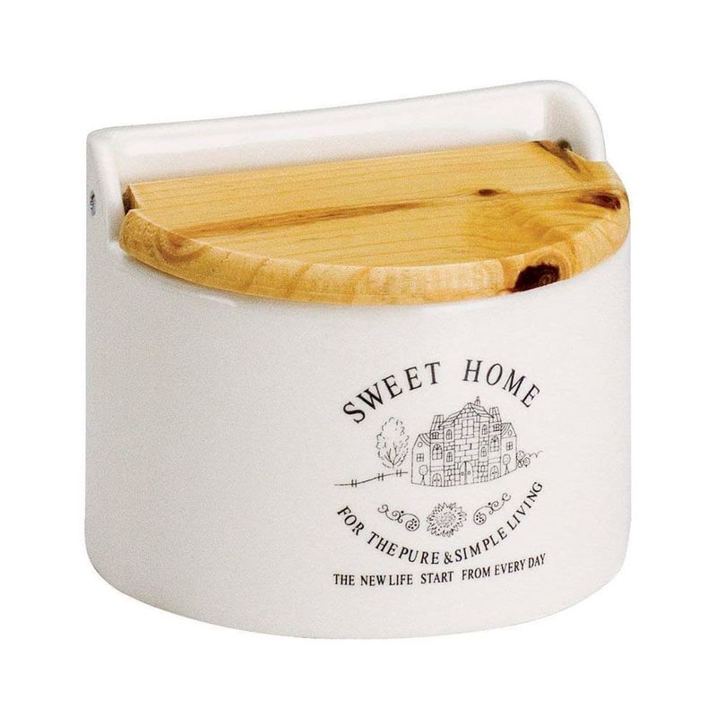 Saleiro-De-Porcelana-Bon-Gourmet-De-Parede-620ml---Rojemac
