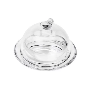 Manteigueira De Cristal Pássaro 9,5x6,5cm - Lyor