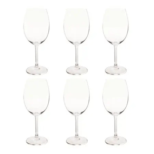 Taças Vinho Cristal Bohemia Bordeaux 580ml 6pçs Etilux