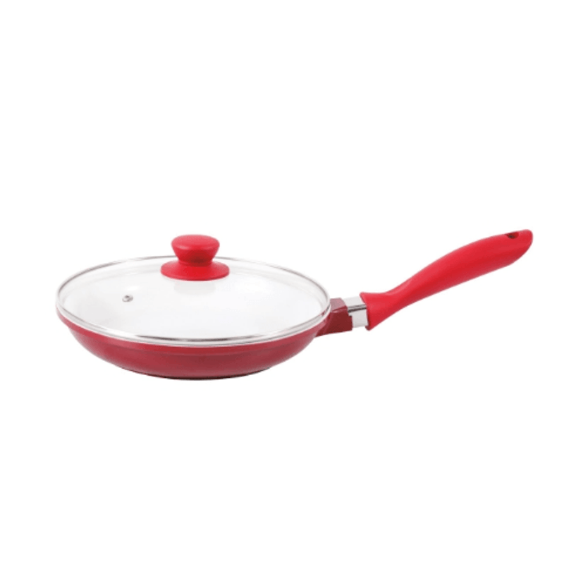 Frigideira-De-Aluminio-24cm-Vermelha---Clink
