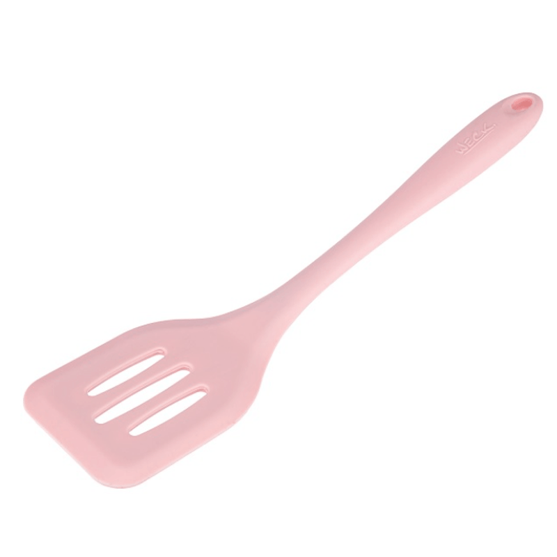Espatula-De-Silicone-Perfurada-Rosa-29cm---Weck