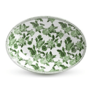 Travessa De Cerâmica 24cm Arara Floral Verde - Scalla