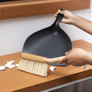 Escova De Limpeza Bambu Pá Preta Para Limpeza - Oikos