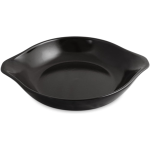 Assadeira Cerâmica Redonda 20cm 500ml Preto com Aba Ceraflame