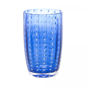 Conjunto 2 Copos Altos de Vidro Orquídea Azul 500ml Wolff
