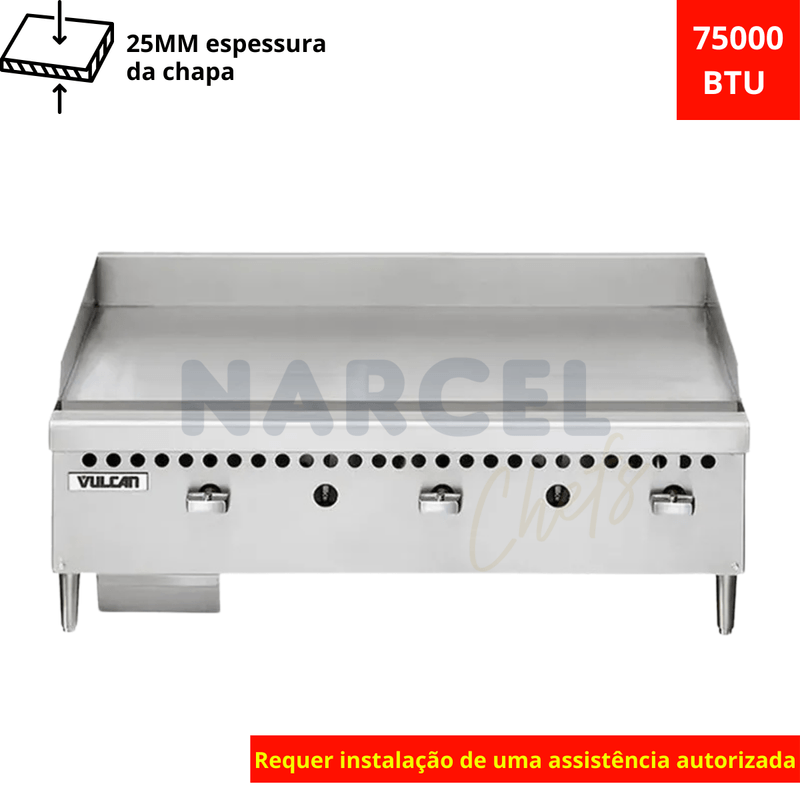 Chapa-a-Gas-VCRG36-Vulcan-90cm-Hobart
