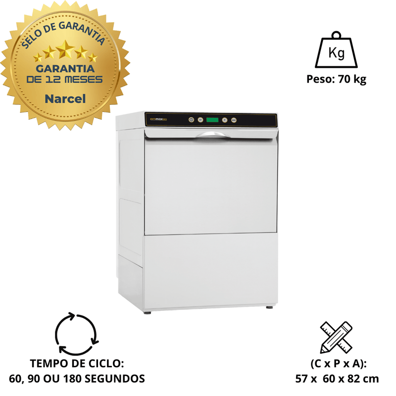 Lava-Loucas-Industrial-Hobart-Ecomax-503-220V-Trifasica