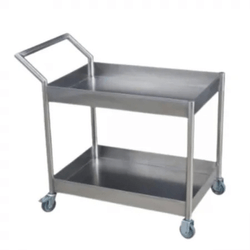 Carro Plataforma 2 Planos Aço Inox 304 - Krasinox