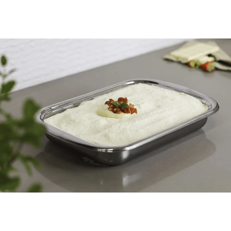 Assadeira Tramontina Cosmos Retangular Inox 43cm 4L Premium