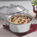 Cacarola Tramontina 2-8 Litros Inox Solar 20Cm Fundo Triplo