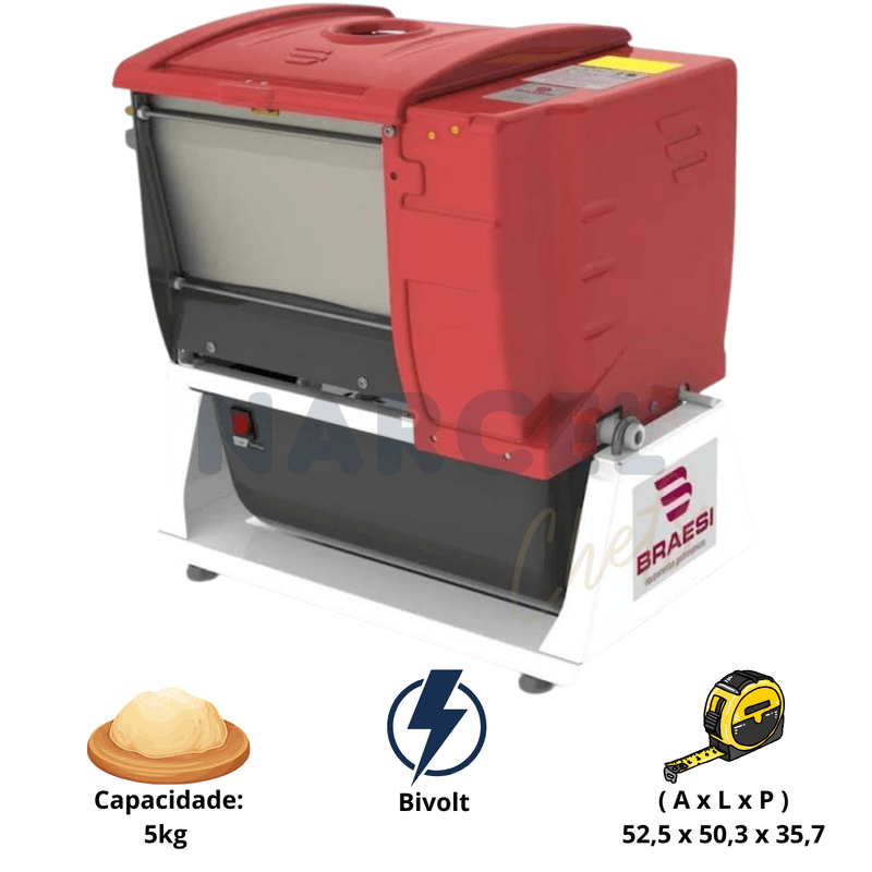 Amassadeira Semi Rapida 5 Kg ALI05 Bivolt - Braesi