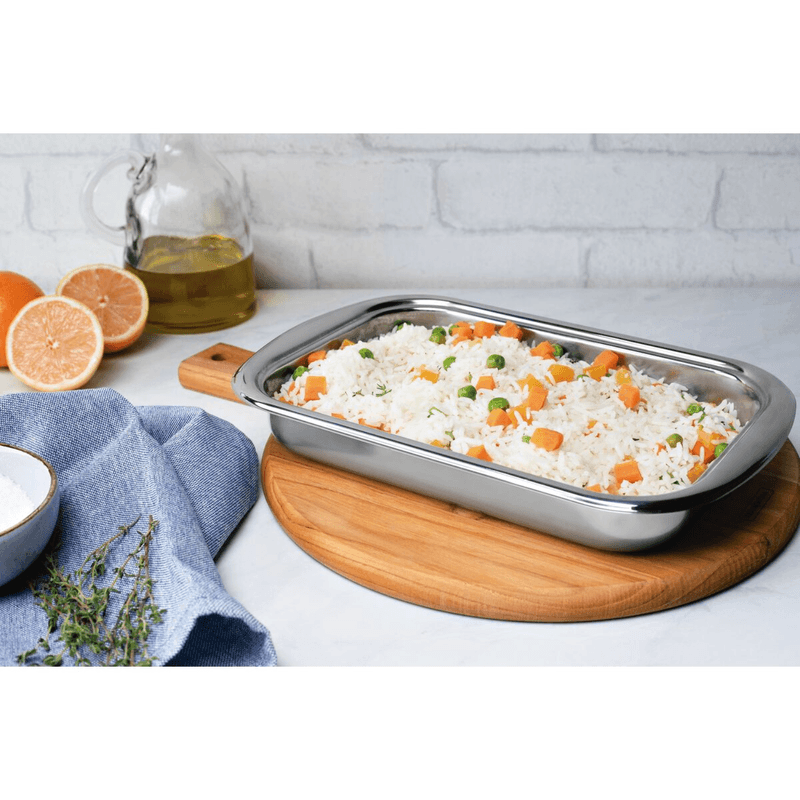 Assadeira Retangular Inox 39cm 3-2L Tramontina Cosmos