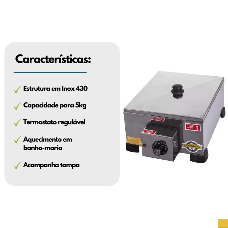 Derretedeira Profissional com 1 Cuba de 5 kg Marchesoni