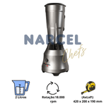 Liquidificador Profissional Skymsen LI2 2 Litros Alta Rotacao Inox