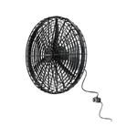 Ventilador de Parede Industrial 1M 1-2CV Preto 220V Alta Potencia