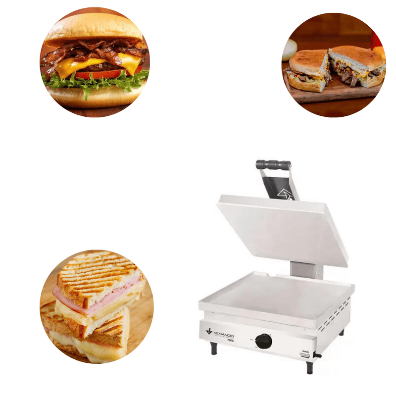 Chapa com Prensa Venancio PG45A 45cm a Gas