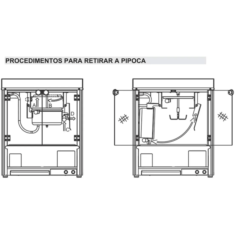 Maquina Pipoqueira Eletrica Profissional 127V Braesi BMP-150