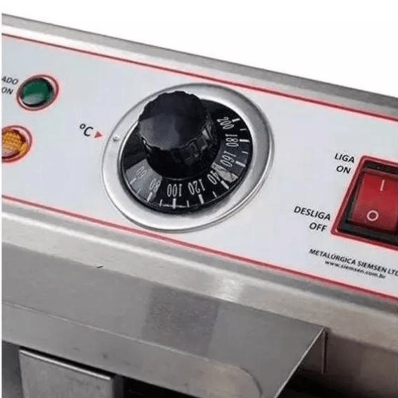 Fritadeira Eletrica Skymsen FED20N 2 Cubas 5L Inox 220V