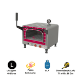 Forno a Gas GLP Refratario Mini Chef Gratinador PRP400G Progas