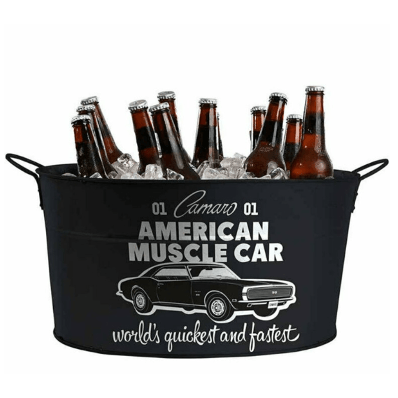 Balde De Metal Para Gelo American Muscle - Metropole