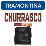Avental Estampado Churrasco Tramontina 100- Algodao Preto Unissex