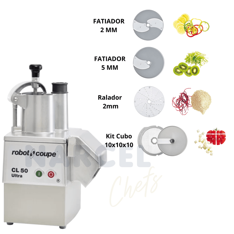 Processador De Alimetos CL50 Com 5 Discos Robot Coupe
