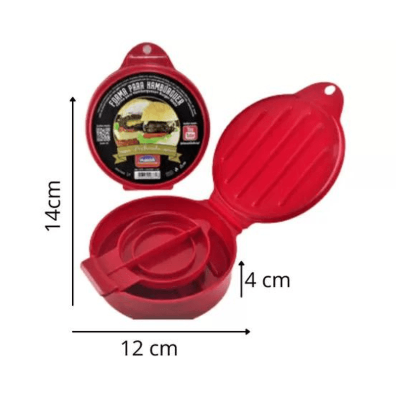 Forma Para Moldar Hamburguer - Plasutil