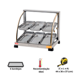 Estufa Curva Dupla 6 Bandejas 127V Ouro Ef-2-261 Marchesoni