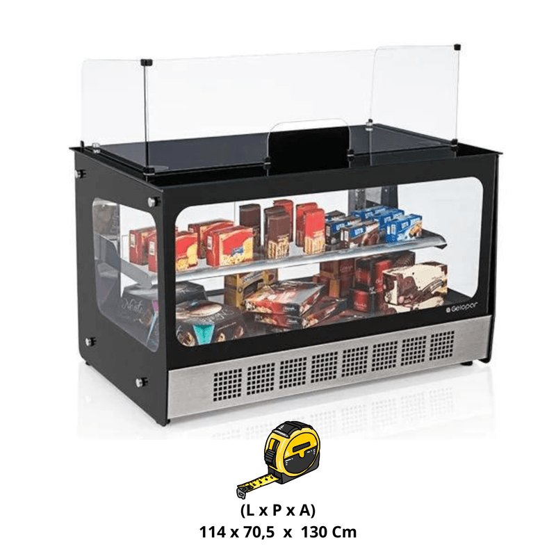 Vitrine Neutra Caixa MGXB-080 - Gelopar