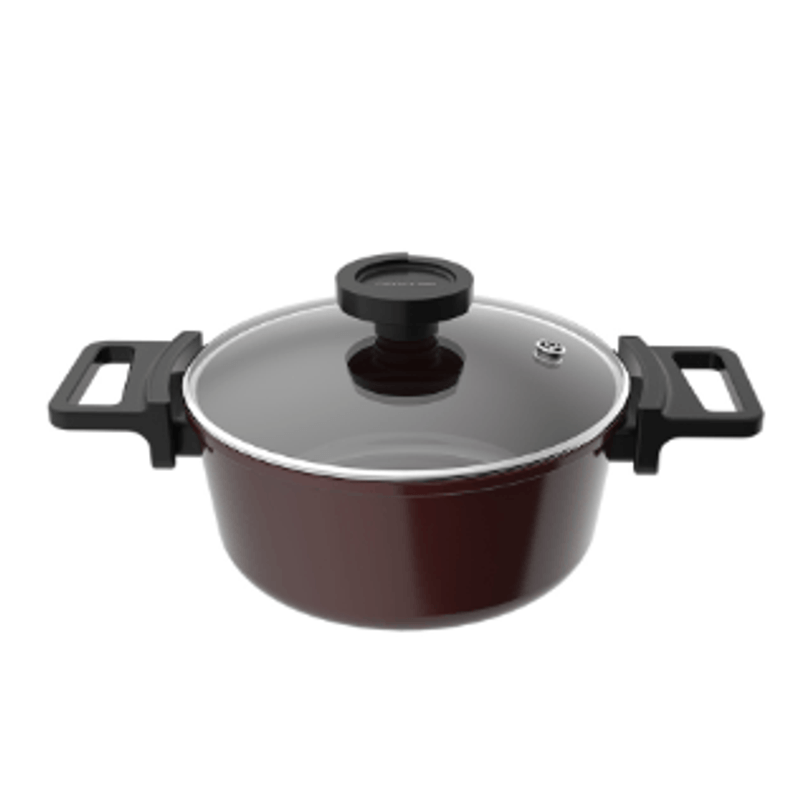 Cacarola De Aluminio Com Revestimento Ceramico 4-1 Litros Cobre - NEOFLAM