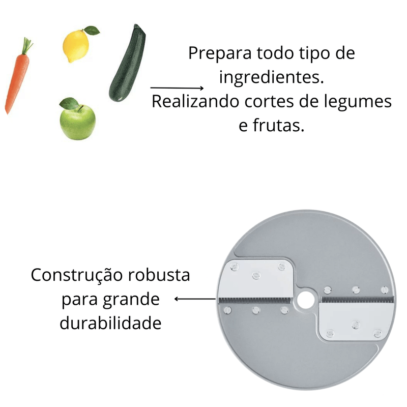 Disco Juliene 3x3mm Robot Coupe