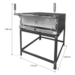 Forno Industrial Refratário 95X95 A Gás - Mr Fogões