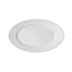Travessa Oval De Porcelana Hotel Branca 26cm - Bot-Art