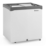Freezer GHDE-220 Dupla Acao Vidro Reto Deslizante - Gelopar