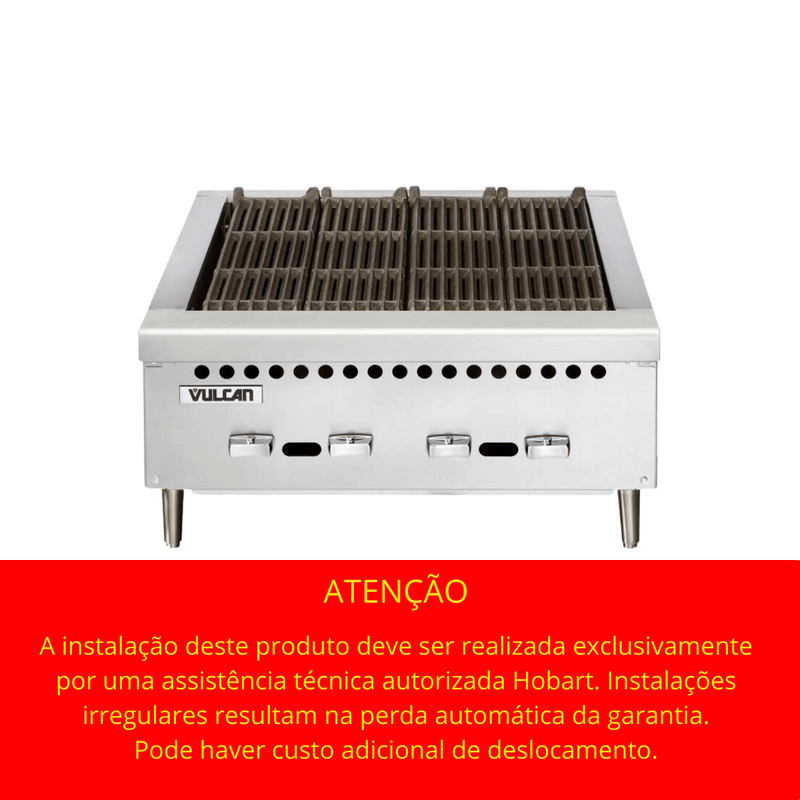 Chapa Chair Broiler a Gas GLP 4 Queimadores VCRB25 Vulcan