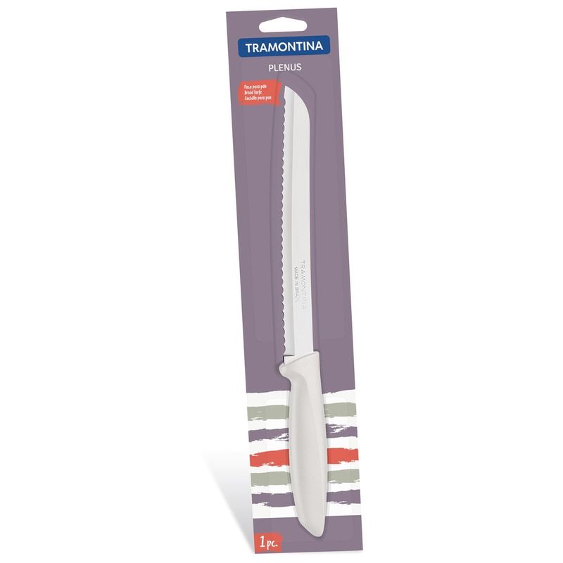 Faca De Inox Para Pao Off White - Tramontina