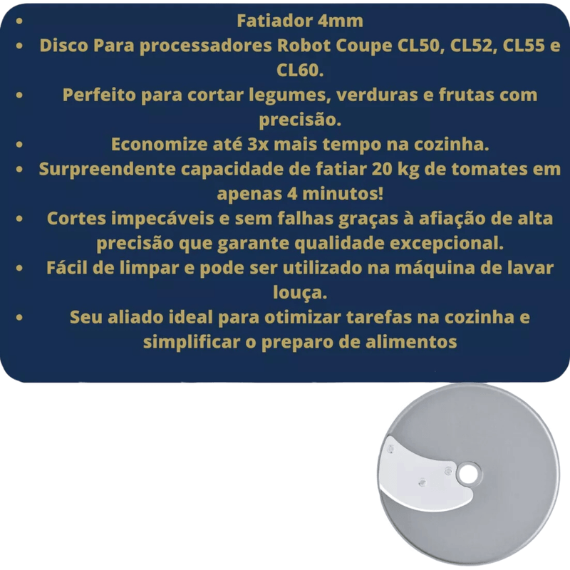 Disco Fatiador 4mm - Robot Coupe