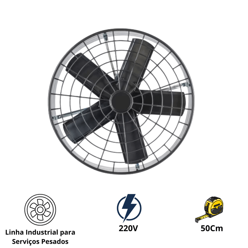 Exaustor Industrial Servico Pesado 50Cm 220V Ventisol