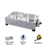 Derretedeira Industrial 2 Cubas de 5 Kg DR-2-252 - Marchesoni