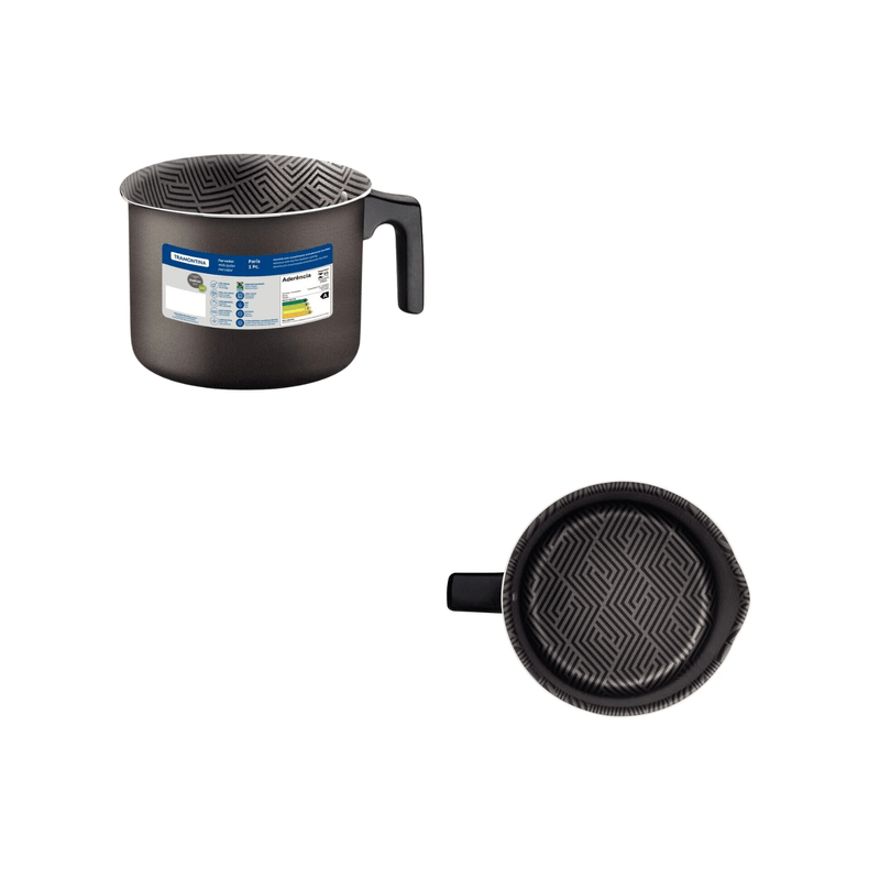 Fervedor Antiaderente Tramontina Paris Starflon Max Chumbo 16cm 2-7L