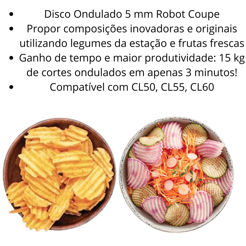 Disco Ondulado 5mm Robot Coupe