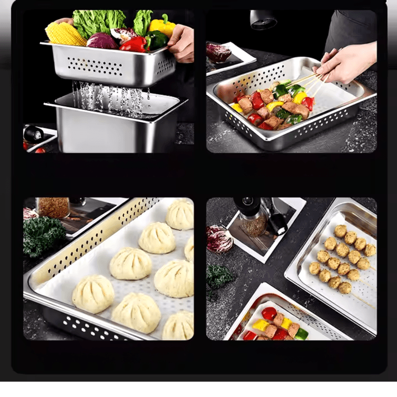 Cuba para Restaurante em Inox 1-2 65mm Sem Alca Narcel