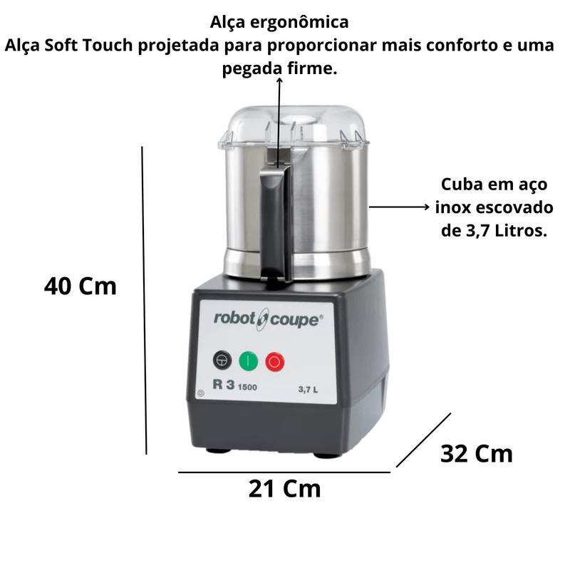Cutter De Mesa R3 3-7 Litros 1500RPM Robot Coupe